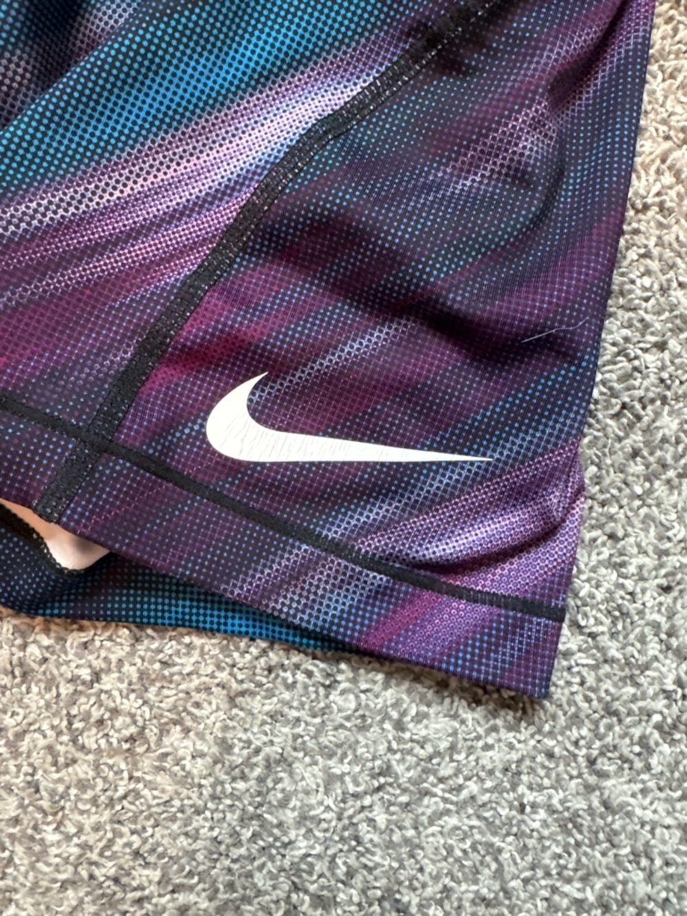 Nike Navy and Light Gray Dri-FIT Athletic Shorts - Picture 4 of 4
